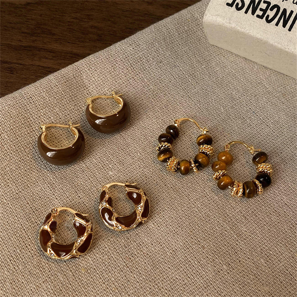 K-Style Brown Hoops