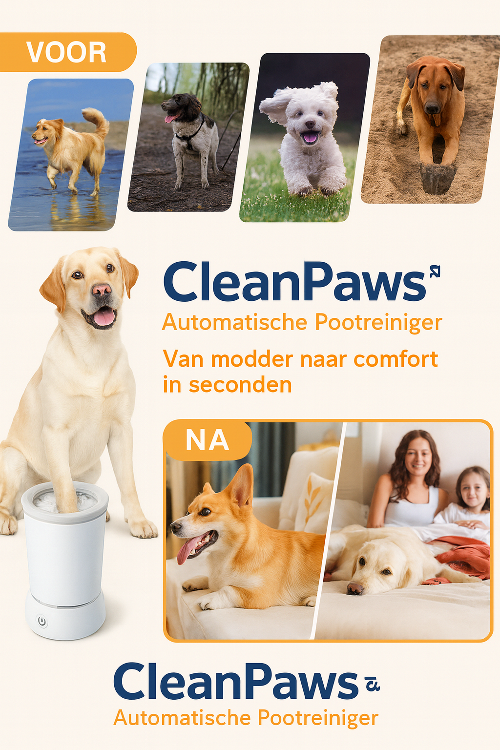 CleanPaws™ Slimme Pootreiniger