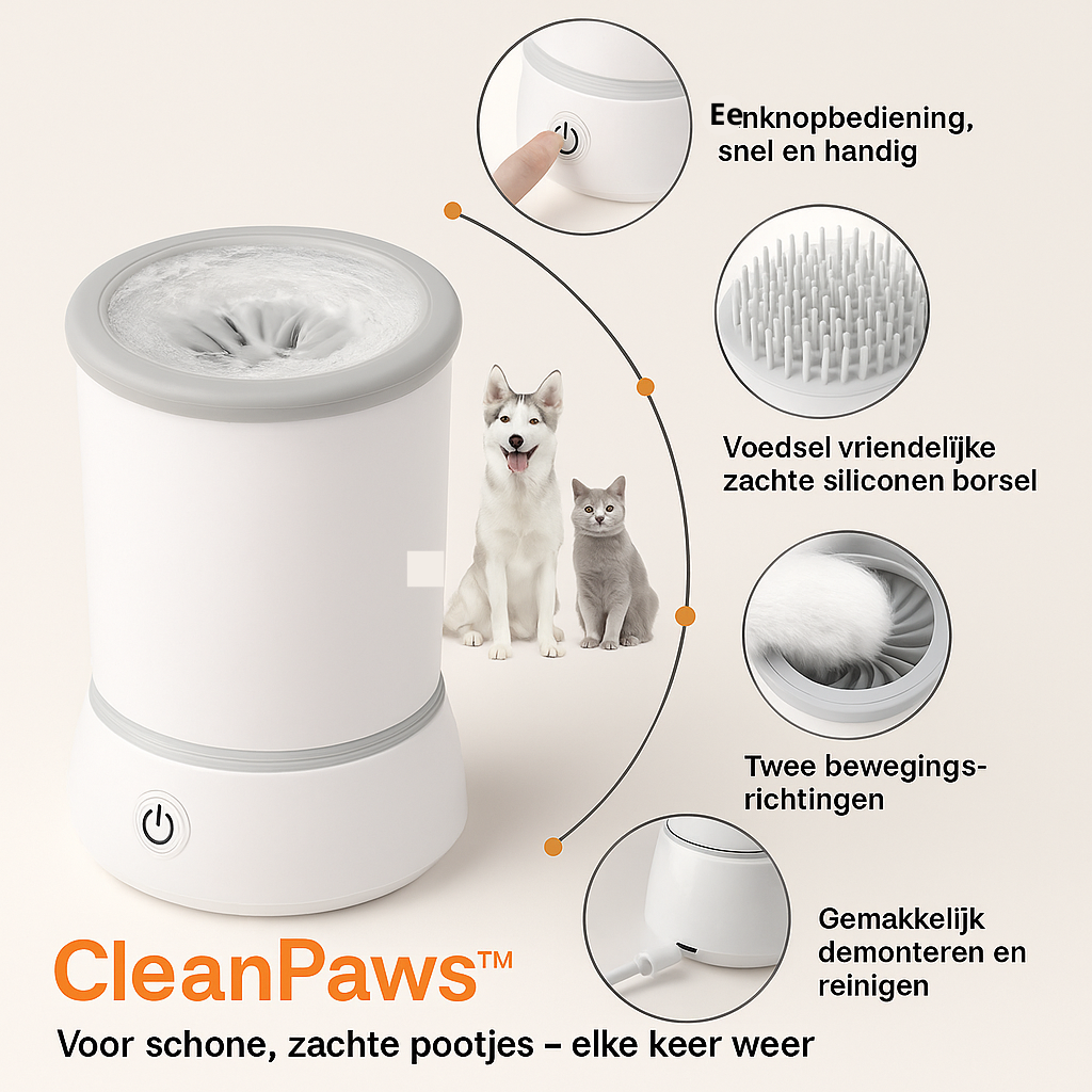 CleanPaws™ Slimme Pootreiniger